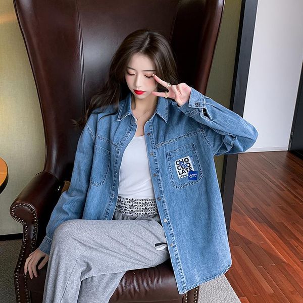 women's blouses & shirts 2021 spring/autumn women loose casual long sleeve turn-down collar blouse all-matched pockets design cotton de, White
women's blouses & shirts 2021 spring/autumn women loose casual long sleeve turn-down collar blouse all-matched pockets design cotton de, White