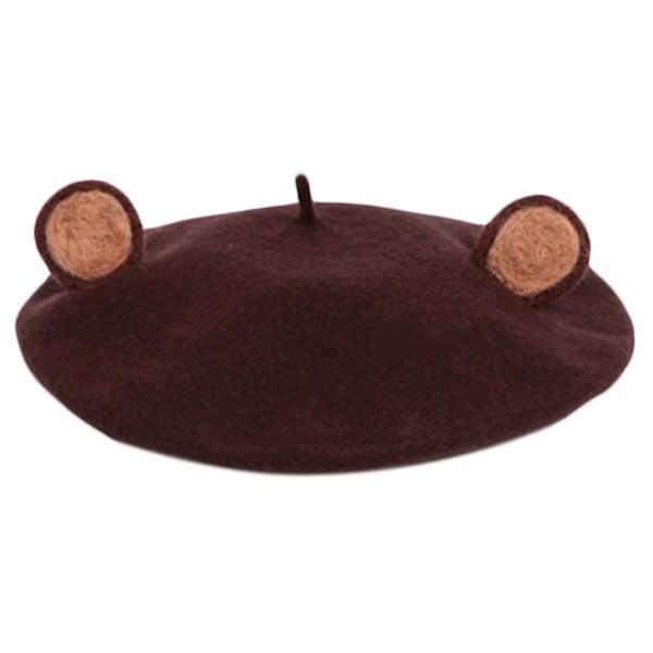 women winter faux wool beret hat cute 3d bear ears painter beanies pumpkin cap m7dd, Blue;gray
women winter faux wool beret hat cute 3d bear ears painter beanies pumpkin cap m7dd, Blue;gray
