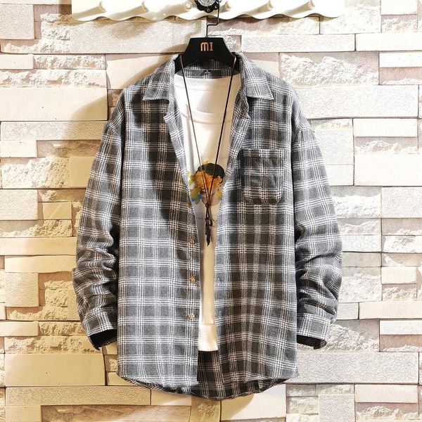 Male Fashion Sleeve Long Plaid Big Teenage Girl Size Student Wear Quality Spring Autumn Shirt Ks6i, White;black
Male Fashion Sleeve Long Plaid Big Teenage Girl Size Student Wear Quality Spring Autumn Shirt Ks6i, White;black