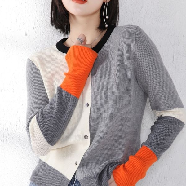 adohon cardigans for woman summer sweaters knitted jumper female knitwear o-neck cool comfortable patchwork 201128, White;black
adohon cardigans for woman summer sweaters knitted jumper female knitwear o-neck cool comfortable patchwork 201128, White;black