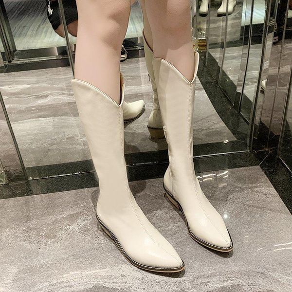 pointed high boots knight boots western cowboy autumn 2020 new style white women thick heel thin, Black
pointed high boots knight boots western cowboy autumn 2020 new style white women thick heel thin, Black