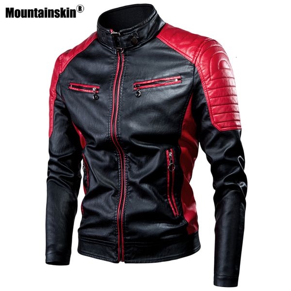 mountainskin autumn men's casual mens motorcycle spliced leather jacket fashion biker vintage pu coat male mt033
mountainskin autumn men's casual mens motorcycle spliced leather jacket fashion biker vintage pu coat male mt033