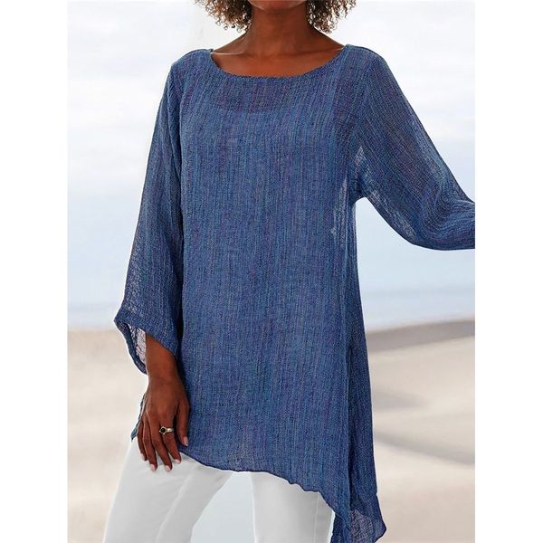 long sleeve women blouse plus size solid balck shirt casual o neck retro thin female tunic cotton linen womens and blouses lj200811, White
long sleeve women blouse plus size solid balck shirt casual o neck retro thin female tunic cotton linen womens and blouses lj200811, White