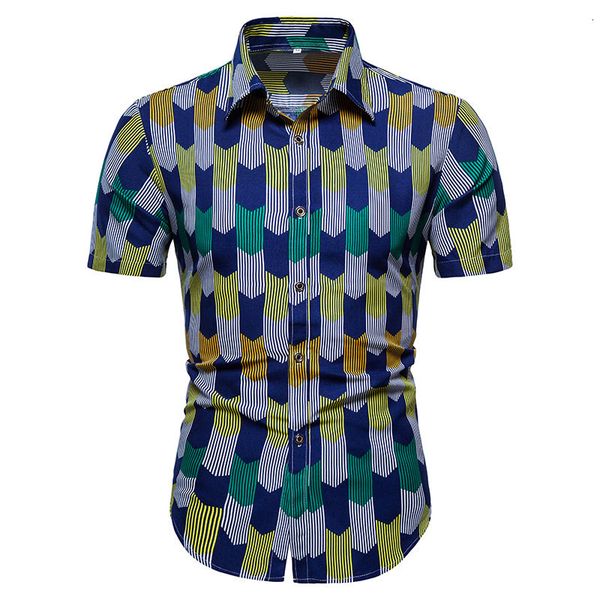 2021 new brand hawaiian men printed plaid stitching short-sleeved casual men's button streetwear beach vacation shirt tziv, White;black
2021 new brand hawaiian men printed plaid stitching short-sleeved casual men's button streetwear beach vacation shirt tziv, White;black