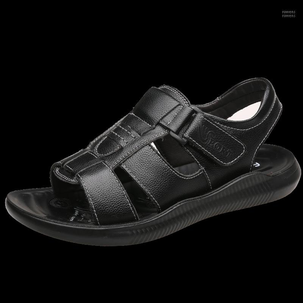 mens sandals summer genuine leather male beach sandals soft comfortable male outdoor beach slippers slip-on man1, Black
mens sandals summer genuine leather male beach sandals soft comfortable male outdoor beach slippers slip-on man1, Black