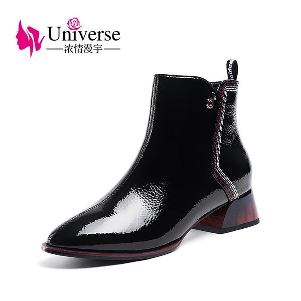 boots universe j226 cool square heel toe pointed patent leather 2021 ankle women, Black
boots universe j226 cool square heel toe pointed patent leather 2021 ankle women, Black