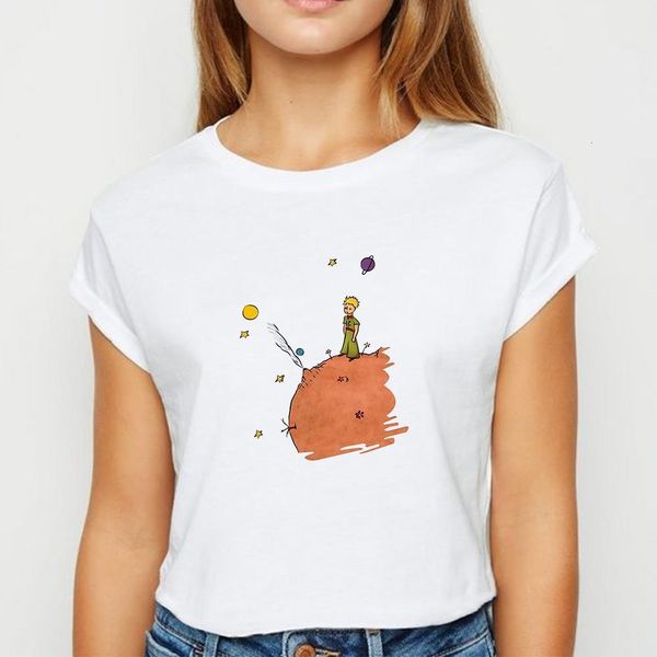 new t-shirt female planet young prince t-shirts vestidos spring summer oversize avant-garde recreational o-collar tshirt, White
new t-shirt female planet young prince t-shirts vestidos spring summer oversize avant-garde recreational o-collar tshirt, White