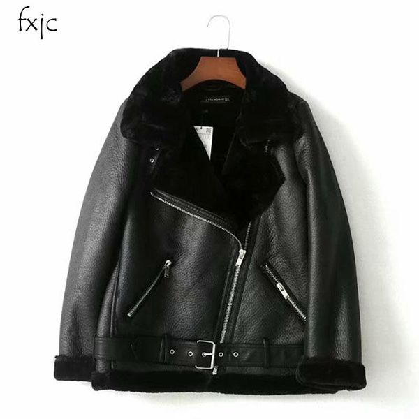 winter women's thick lapels long-sleeved fur one warm jacket fashion casual temperament belt with solid color cotton coat female, Black
winter women's thick lapels long-sleeved fur one warm jacket fashion casual temperament belt with solid color cotton coat female, Black