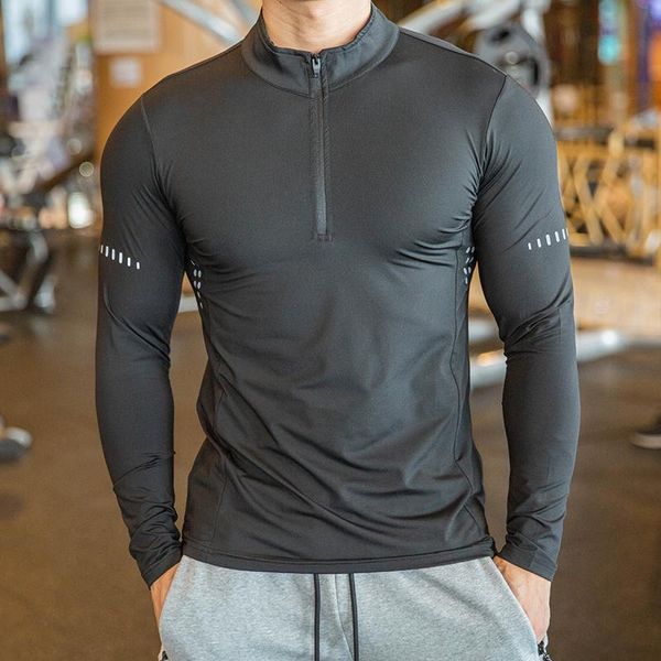 outdoor t-shirts autumn sports tights men's fitness long sleeve stretch stand collar t-shirt sweat-absorbent breathable personal traine, Gray;blue
outdoor t-shirts autumn sports tights men's fitness long sleeve stretch stand collar t-shirt sweat-absorbent breathable personal traine, Gray;blue