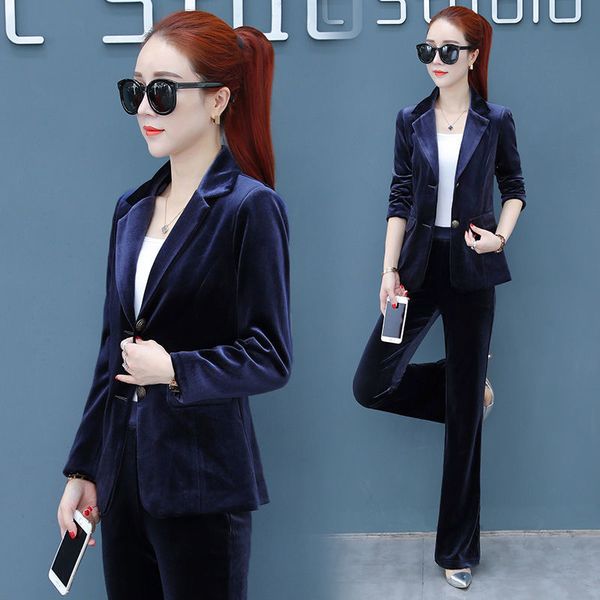 ensemble 2 velvet women's to new female tender career 2020 long fall sleeves jacket casual pants suit tr4j, Gray
ensemble 2 velvet women's to new female tender career 2020 long fall sleeves jacket casual pants suit tr4j, Gray