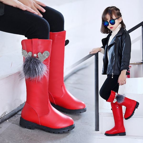 winter children warm solid color fashion kids knee-high long boots lace rhinestone girls princess shoes, Black;red
winter children warm solid color fashion kids knee-high long boots lace rhinestone girls princess shoes, Black;red