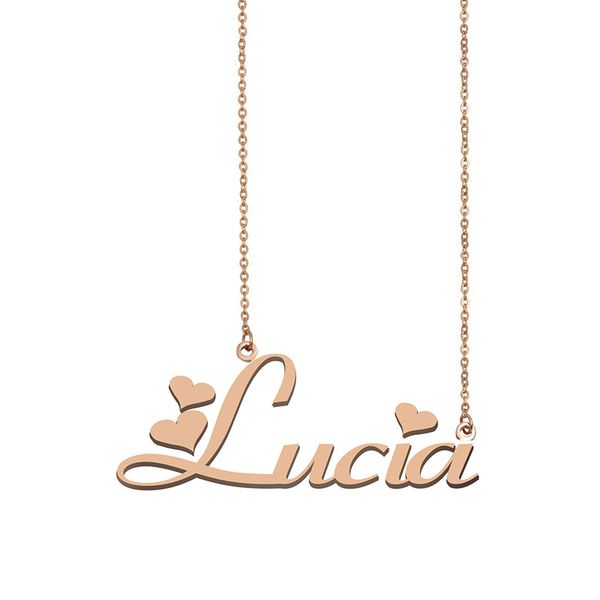 lucia name necklaces pendant custom personalized for women girls children friends mothers gifts 18k gold plated stainless steel, Silver
lucia name necklaces pendant custom personalized for women girls children friends mothers gifts 18k gold plated stainless steel, Silver