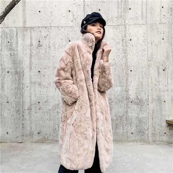 winter jacket women casual real fur coat natural rex rabbit fur long overcoat stand collar streetwear thick warm outerwear 201214, Black
winter jacket women casual real fur coat natural rex rabbit fur long overcoat stand collar streetwear thick warm outerwear 201214, Black