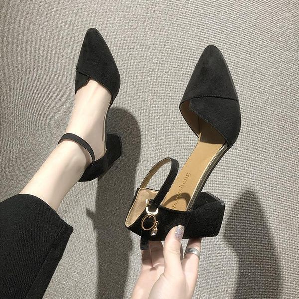 dress shoes style pointed-toe high heel women's chunky-heel shallow mouth single business-work two-color shoe1, Black
dress shoes style pointed-toe high heel women's chunky-heel shallow mouth single business-work two-color shoe1, Black