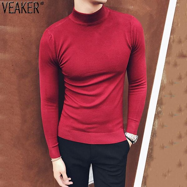men's sweaters 2021 slim fit turtleneck pullover male long sleeve solid color high neck knitted sweater pullovers, White;black
men's sweaters 2021 slim fit turtleneck pullover male long sleeve solid color high neck knitted sweater pullovers, White;black