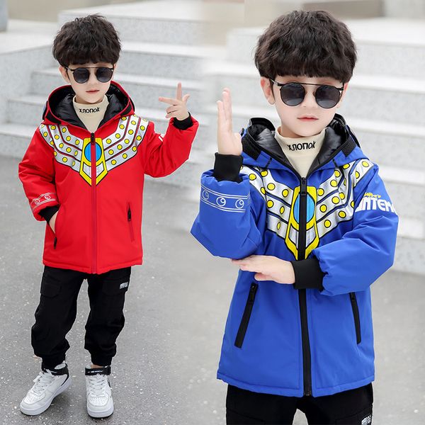 ultraman baby down jacket boy coat children's cotton padded winter clothes thickened fashion, Blue;gray
ultraman baby down jacket boy coat children's cotton padded winter clothes thickened fashion, Blue;gray
