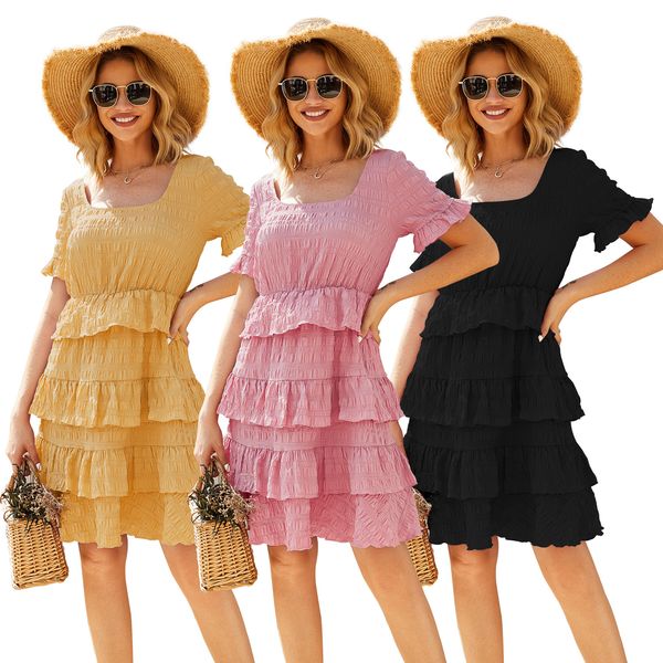 2020 spring and summer new womens clothing dress selling solid color layered cake skirt one product dropshipping, Black;gray
2020 spring and summer new womens clothing dress selling solid color layered cake skirt one product dropshipping, Black;gray