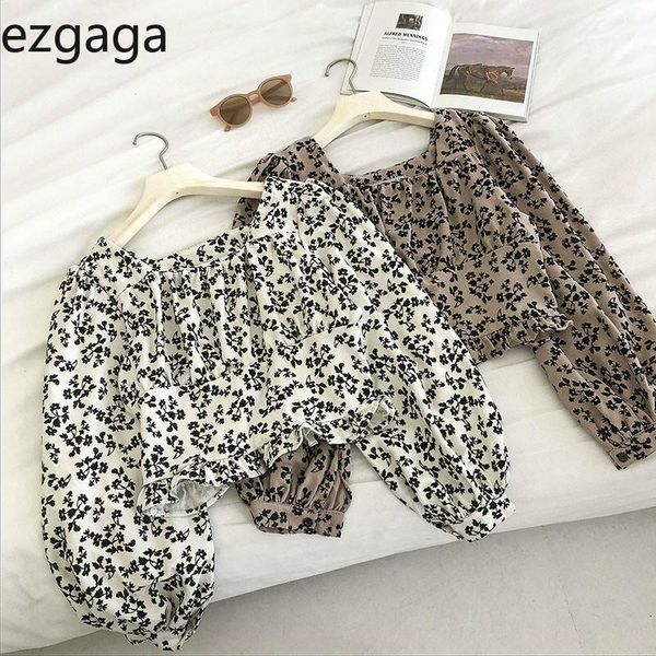 ezgaga women blouse autumn floral print square collar fuguns slim waist long sleeve short french style outwear fashion1, White
ezgaga women blouse autumn floral print square collar fuguns slim waist long sleeve short french style outwear fashion1, White