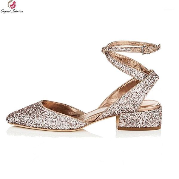 original intention elegant women sandals bling glitter round toe square heels sandals gold silver shoes woman plus us size 4-151, Black
original intention elegant women sandals bling glitter round toe square heels sandals gold silver shoes woman plus us size 4-151, Black