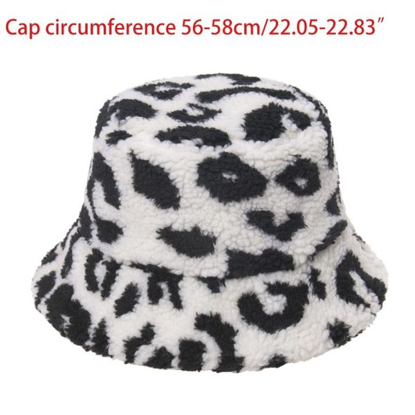 korean female winter faux lambs wool bucket hat vintage leopard pattern printed wide brim windproof warm fisherman cap, Blue;gray
korean female winter faux lambs wool bucket hat vintage leopard pattern printed wide brim windproof warm fisherman cap, Blue;gray
