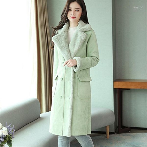 lamb hair stitching deerskin velvet jacket women 2020 winter fashion new lapel long-sleeved fur one thickening warm coat trend1, Black
lamb hair stitching deerskin velvet jacket women 2020 winter fashion new lapel long-sleeved fur one thickening warm coat trend1, Black