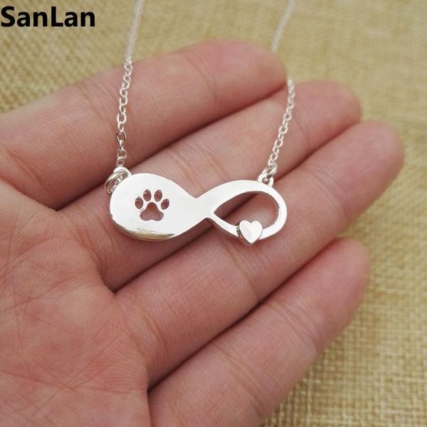 pendant necklaces 1pcs lovely fashion cat pets jewelry dog print on infinity heart necklace women girl friend gift sanlan, Silver
pendant necklaces 1pcs lovely fashion cat pets jewelry dog print on infinity heart necklace women girl friend gift sanlan, Silver