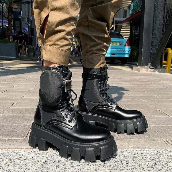 boots brand design great quality skidproof tire tied sole shoelaces purse cool motorcycle genuine leather woman shoes, Black
boots brand design great quality skidproof tire tied sole shoelaces purse cool motorcycle genuine leather woman shoes, Black