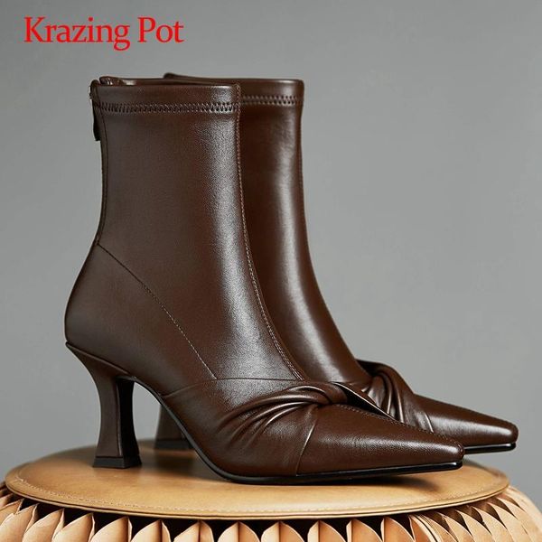 krazing pot french romantic microfiber butterfly-knot sweet fairy pointed toe high heel zip gentlewomen dating ankle boots l45, Black
krazing pot french romantic microfiber butterfly-knot sweet fairy pointed toe high heel zip gentlewomen dating ankle boots l45, Black