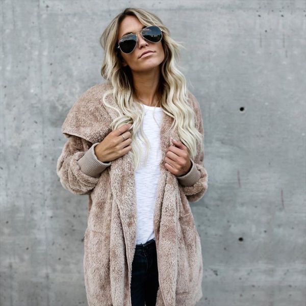 winter faux fur coats and jackets women fashion hooded solid long cardigan casual female jackets plus size women coats, Black;brown
winter faux fur coats and jackets women fashion hooded solid long cardigan casual female jackets plus size women coats, Black;brown