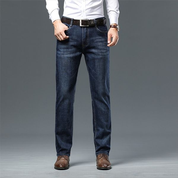 mhues large new straight fat and trousers and jeans men's youth autumn cotton elastic jeans men's trousers, Blue
mhues large new straight fat and trousers and jeans men's youth autumn cotton elastic jeans men's trousers, Blue