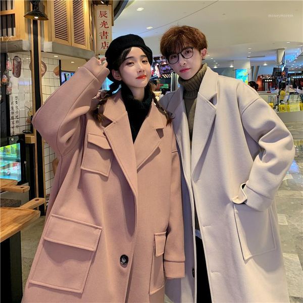 men's wool & blends men's overcoat single breasted pockets solid lapel collar oversize coat b901, Black
men's wool & blends men's overcoat single breasted pockets solid lapel collar oversize coat b901, Black
