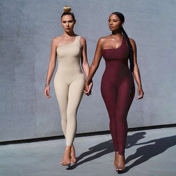 new 2020 summer women's fashion off shoulder hip tight sports jumpsuit, Black;white
new 2020 summer women's fashion off shoulder hip tight sports jumpsuit, Black;white