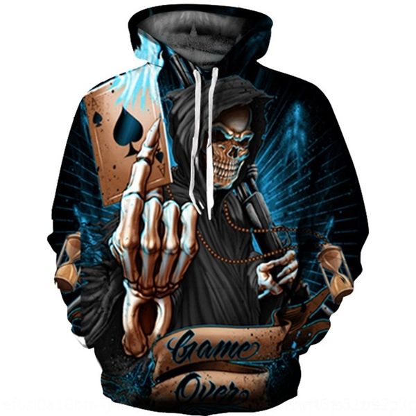 cd8dt 2019 coat spring and autumn skeleton new pullover pullovercoat pulloverprinted pullover hooded sweater men's large size 3d mn69h, Black
cd8dt 2019 coat spring and autumn skeleton new pullover pullovercoat pulloverprinted pullover hooded sweater men's large size 3d mn69h, Black