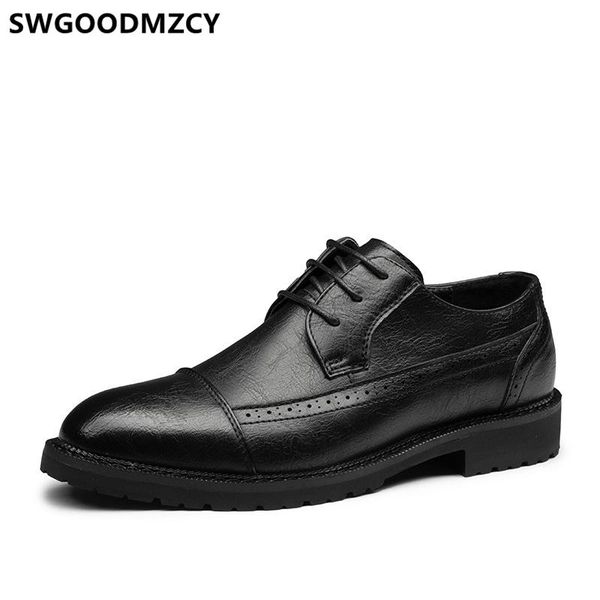 oxford shoes for men evening dress italian mens dress shoes brown coiffeur office men formal ayakkabi, Black