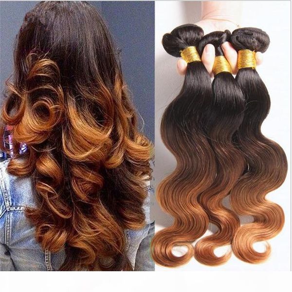 virgin brazilian body wave wavy ombre hair wefts extension #1b 4 30 dark roots three tone colored human hair weave bundles 3pcs lot, Black
virgin brazilian body wave wavy ombre hair wefts extension #1b 4 30 dark roots three tone colored human hair weave bundles 3pcs lot, Black