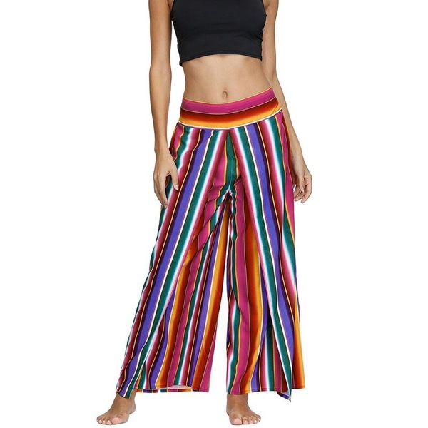 splited wide leg pants women boho ethnic style printed yoga trousers elastic high waist female casual baggy sport beach slacks, White;red
splited wide leg pants women boho ethnic style printed yoga trousers elastic high waist female casual baggy sport beach slacks, White;red