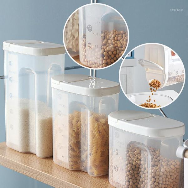 transparent plastic sealed jar grain nut storage container organizer with scale kitchen household rice storage boxes1
transparent plastic sealed jar grain nut storage container organizer with scale kitchen household rice storage boxes1