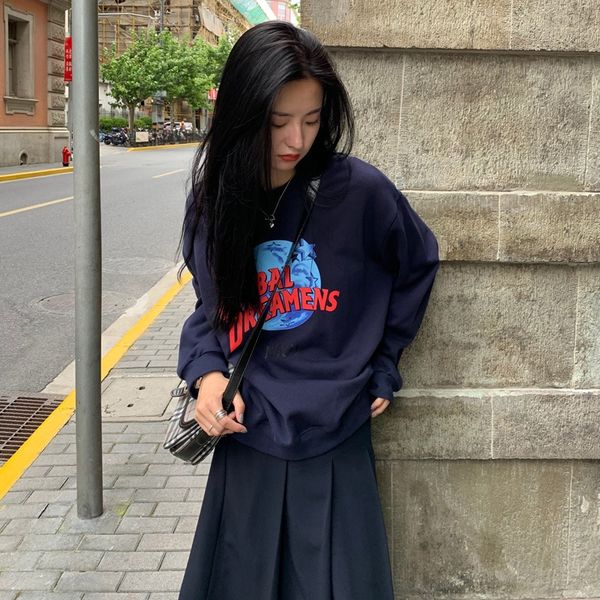 nantao falling shoulder sleeve letter pattern printed sweater sweater women's lazy and loose casual trend in autumn 2020 korean edit, Black
nantao falling shoulder sleeve letter pattern printed sweater sweater women's lazy and loose casual trend in autumn 2020 korean edit, Black