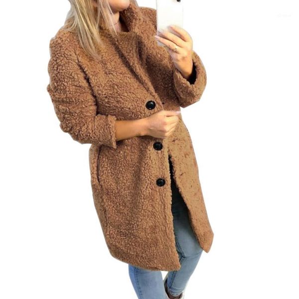 2019 autumn new fashion women's long sleeve lapel faux coat warm winter long sleeve solid jacket casual female vestido1, Black;brown
2019 autumn new fashion women's long sleeve lapel faux coat warm winter long sleeve solid jacket casual female vestido1, Black;brown
