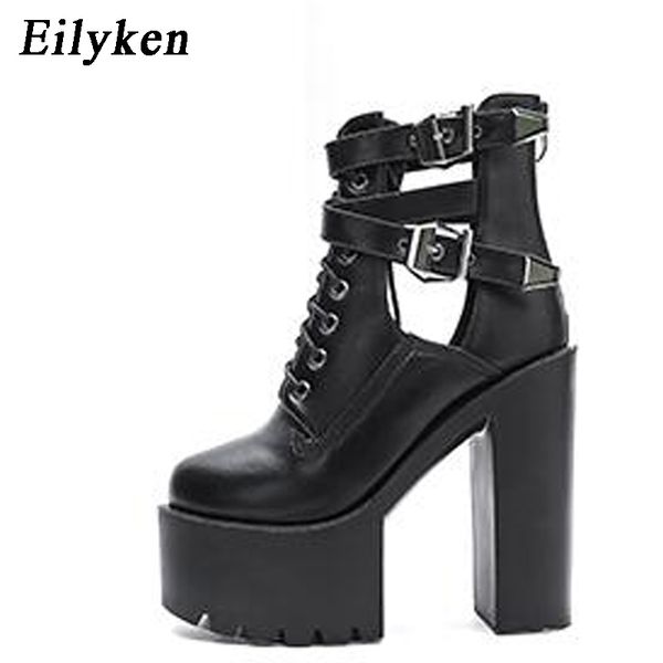 eilyken fashion 2020 autumn women boots 15cm platform buckle strap lace up leather short sandals boot black white ladies shoes 1026
eilyken fashion 2020 autumn women boots 15cm platform buckle strap lace up leather short sandals boot black white ladies shoes 1026