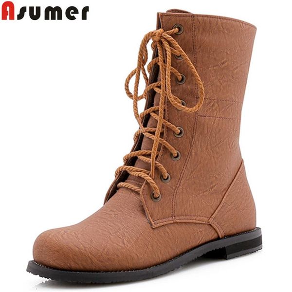 boots asumer plus size 34-48 fashion ankle round toe lace up flat with ladies autumn winter 2021 shoes, Black
boots asumer plus size 34-48 fashion ankle round toe lace up flat with ladies autumn winter 2021 shoes, Black