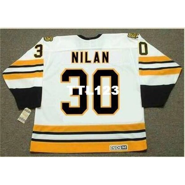 mens #30 chris nilan boston bruins 1990 ccm vintage retro home hockey jersey or custom any name or number retro jersey, Black
mens #30 chris nilan boston bruins 1990 ccm vintage retro home hockey jersey or custom any name or number retro jersey, Black