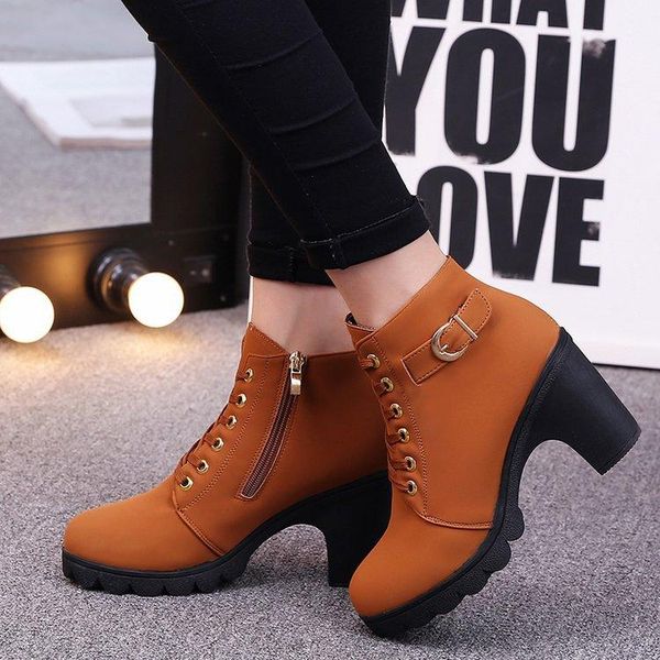 2020 женщины boots красный черный густой мех ботильоны pu кожа женская обувь на высоком каблуке мода водонепроницаемый браун платформы обувь, Black
2020 женщины boots красный черный густой мех ботильоны pu кожа женская обувь на высоком каблуке мода водонепроницаемый браун платформы обувь, Black
