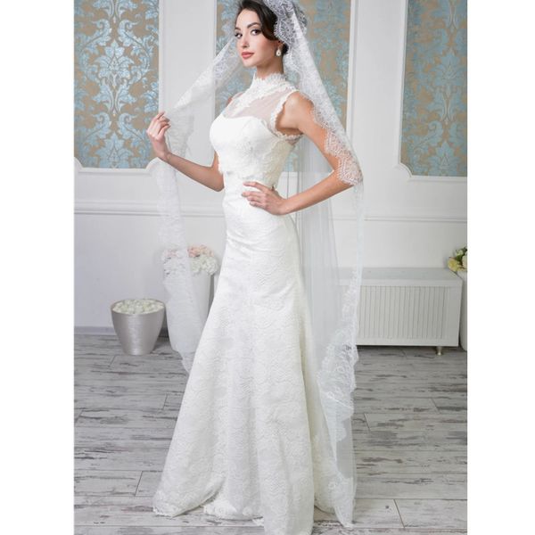 1.5m long veil lace appliqued waltz length appliqued white ivory wedding veil, Black
1.5m long veil lace appliqued waltz length appliqued white ivory wedding veil, Black
