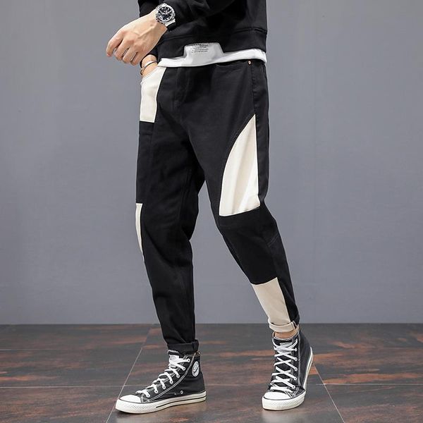 spring new solid stitching japanese street leggings pants men classical basic trousers cotton male brand clothing, Black
spring new solid stitching japanese street leggings pants men classical basic trousers cotton male brand clothing, Black