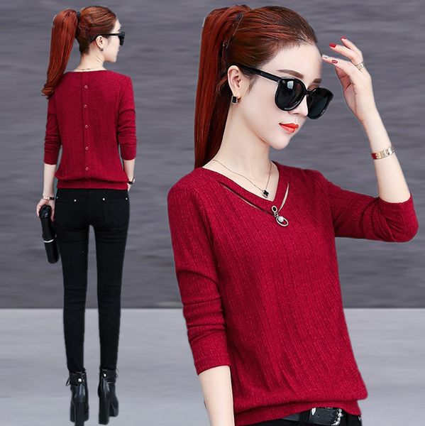 v-neck women's long sleeve underpantst-shirt underpants2020 spring and autumn new korean version of slim upper garment autumn t-shirt b, White
v-neck women's long sleeve underpantst-shirt underpants2020 spring and autumn new korean version of slim upper garment autumn t-shirt b, White