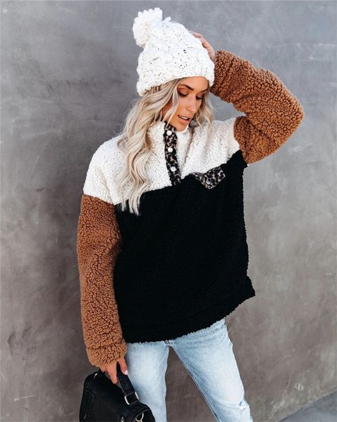 ins autumn winter matching women's sweater fashion casual sweatshirts ladies fleece thicken splice sweater clothing xs-xl ly11054, White
ins autumn winter matching women's sweater fashion casual sweatshirts ladies fleece thicken splice sweater clothing xs-xl ly11054, White