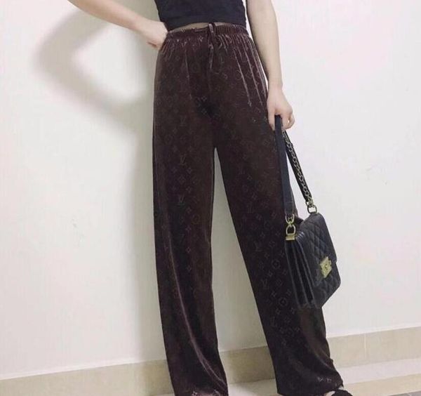 2020 high-end design new women's wear european and american fashion luxury wide-leg pants casual loose high-waisted pants super comfort, Black;white
2020 high-end design new women's wear european and american fashion luxury wide-leg pants casual loose high-waisted pants super comfort, Black;white