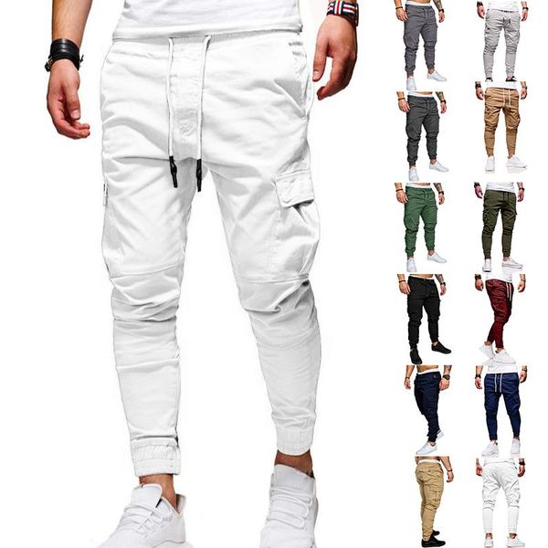 men's pants mens cargo joggers sweatpants casual male sportswear solid multi-pocket trousers plus size, Black
men's pants mens cargo joggers sweatpants casual male sportswear solid multi-pocket trousers plus size, Black