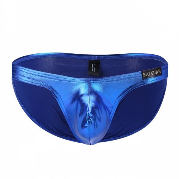 metallic blue faux leather men's underwear pouch briefs underpants #1045sj, Black;white
metallic blue faux leather men's underwear pouch briefs underpants #1045sj, Black;white